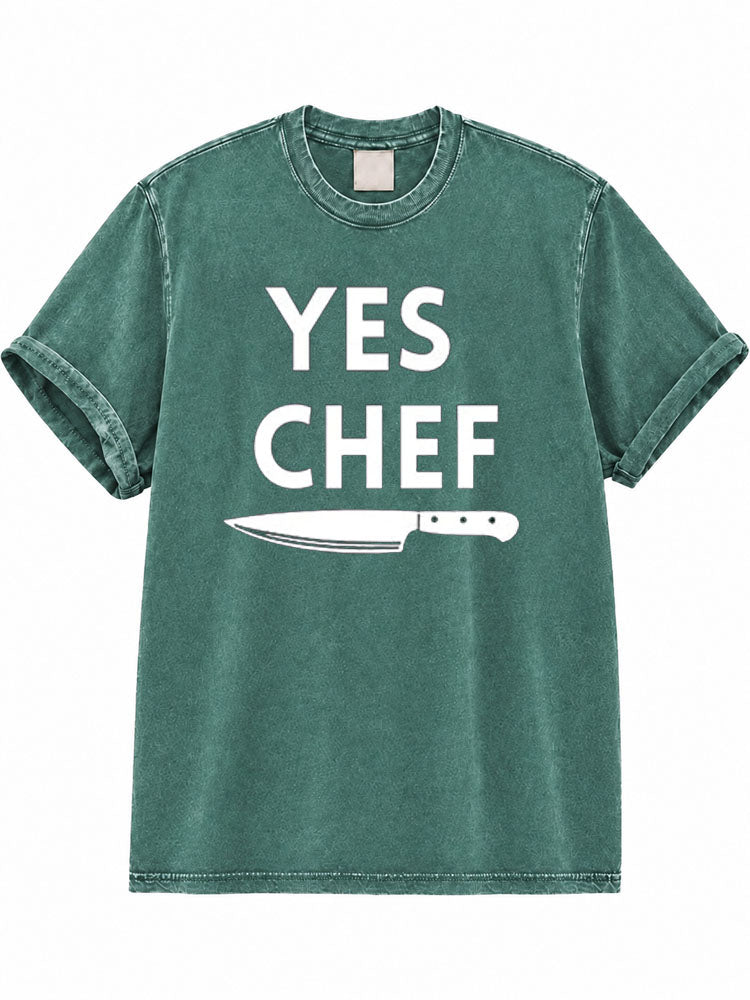 Yes Chef Washed T-Shirt