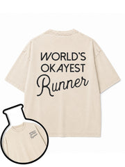 WORLD'S OKAYEST Runner Washed T-Shirt