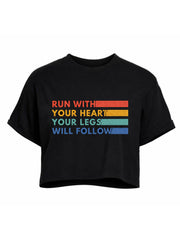 Running with Your Heart Crop Tops