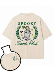 SPOOKY TENNIS CLUB Washed T-Shirt