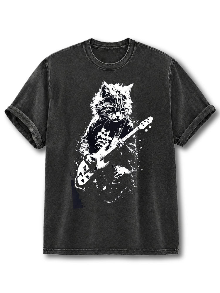 Rock Cat Washed T-Shirt
