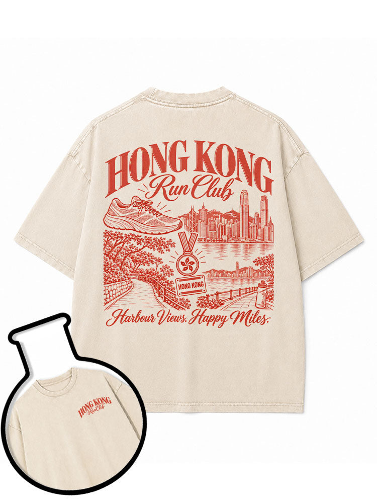 HONG KONG Run Club Washed T-Shirt