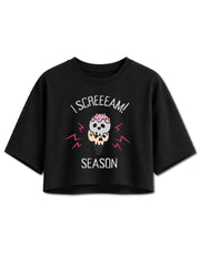 I SCREEEAM SEASON Crop Tops