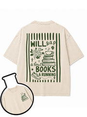 WILL yap about BOOKS & RUNNING Washed T-Shirt