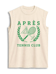 APRÈS TENNIS CLUB Vintage Washed Cotton Tank Top