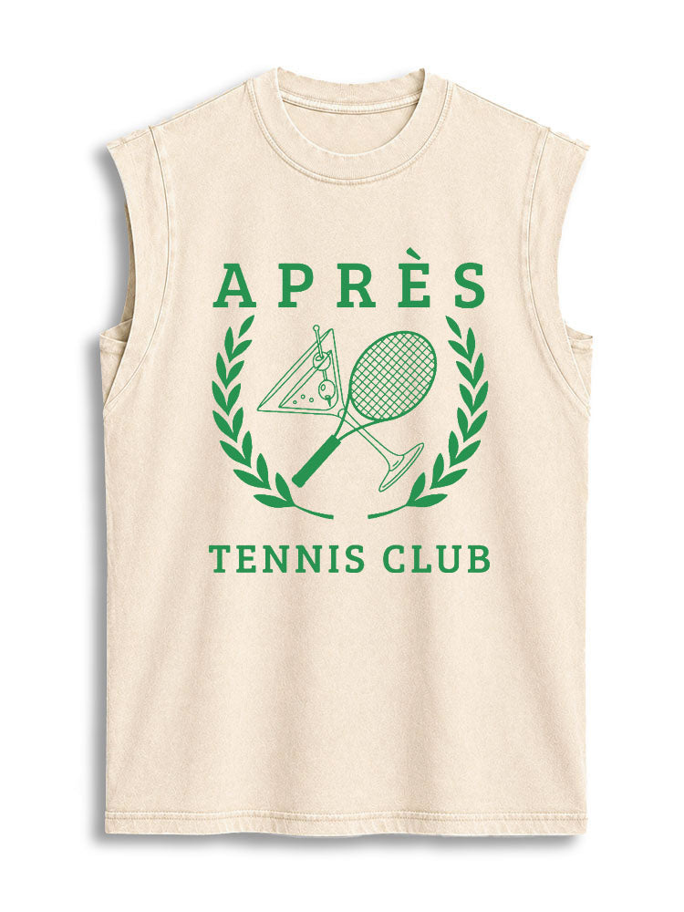 APRÈS TENNIS CLUB Vintage Washed Cotton Tank Top