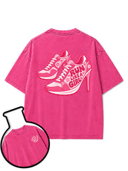 RUN LIKE A GIRL Washed T-Shirt