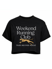 Weekend Running Club Crop Tops