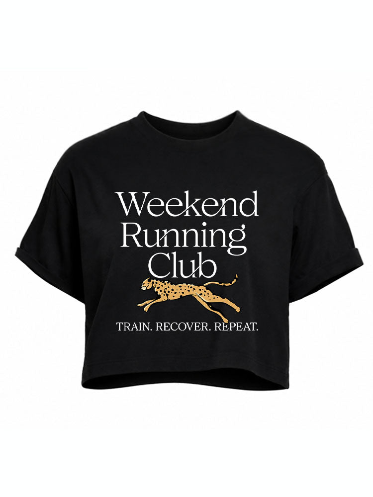 Weekend Running Club Crop Tops