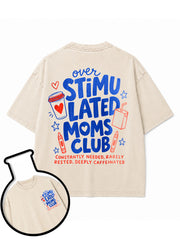 over STIMULATED MOMS CLUB Washed T-Shirt