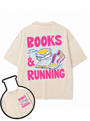 BOOKS & RUNNING Washed T-Shirt