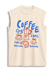 EVERY MORNING RUNNING Vintage Washed Cotton Tank Top