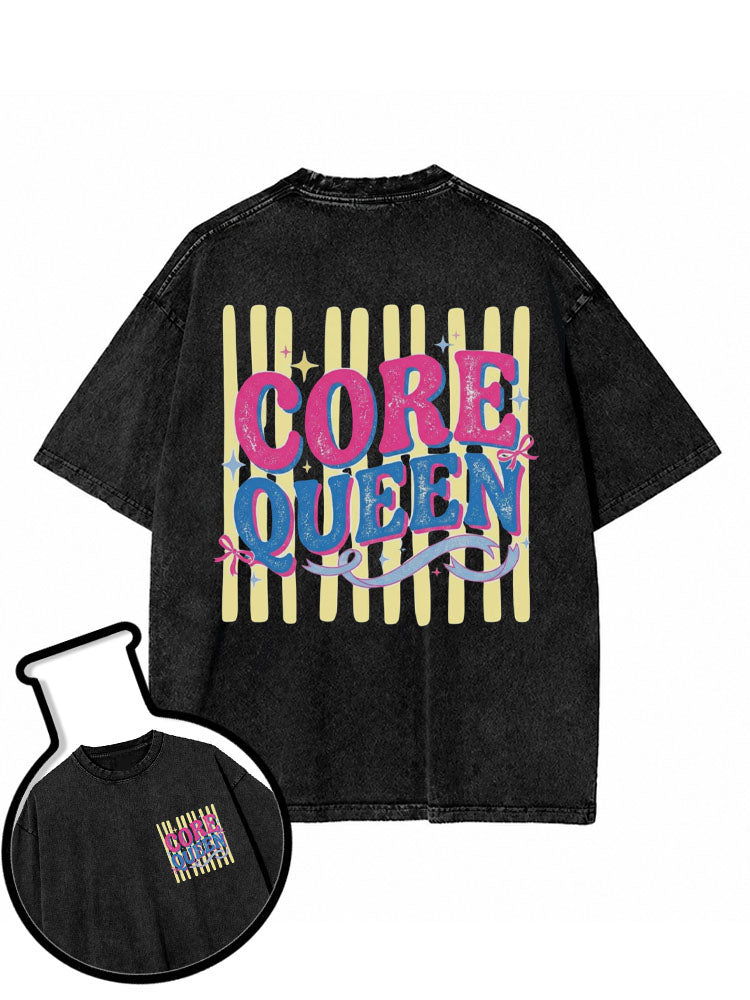 CORE QUEEN Washed T-Shirt