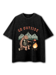 Go outside Washed T-Shirt