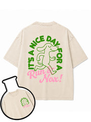 It's A Nice Day For A Run & Nox Washed T-Shirt