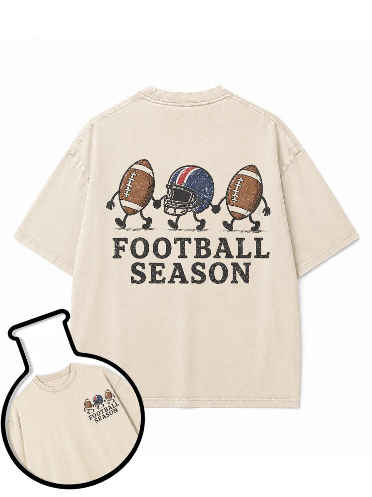 FOOTBALL SEASON Washed T-Shirt