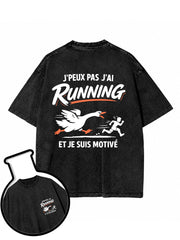 I Can't I Have Running Washed T-Shirt