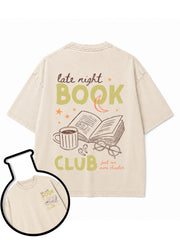 late night BOOK CLUB Washed T-Shirt
