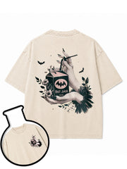 Gothic Bat Juice Washed T-Shirt