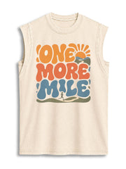 One More Mile Vintage Washed Cotton Tank Top