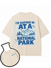 I'D RATHER BE AT A NATIONAL PARK Washed T-Shirt