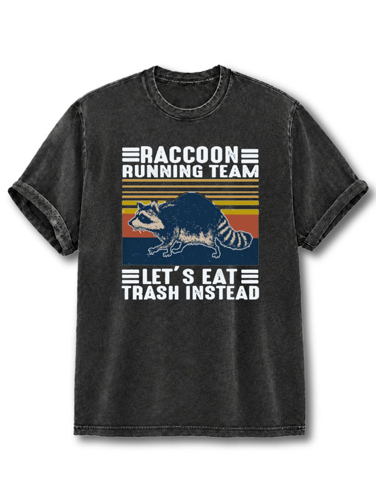 Raccoon Running Team Washed T-Shirt