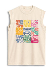 RUNNING AND BOOKS Vintage Washed Cotton Tank Top