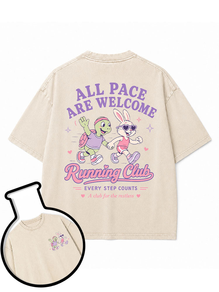 Every step counts Washed T-Shirt