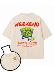WEEKEND TENNIS CLUB  Washed T-Shirt