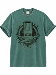 Chef Skull Washed T-Shirt