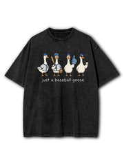 Just a Baseball Goose Washed T-Shirt