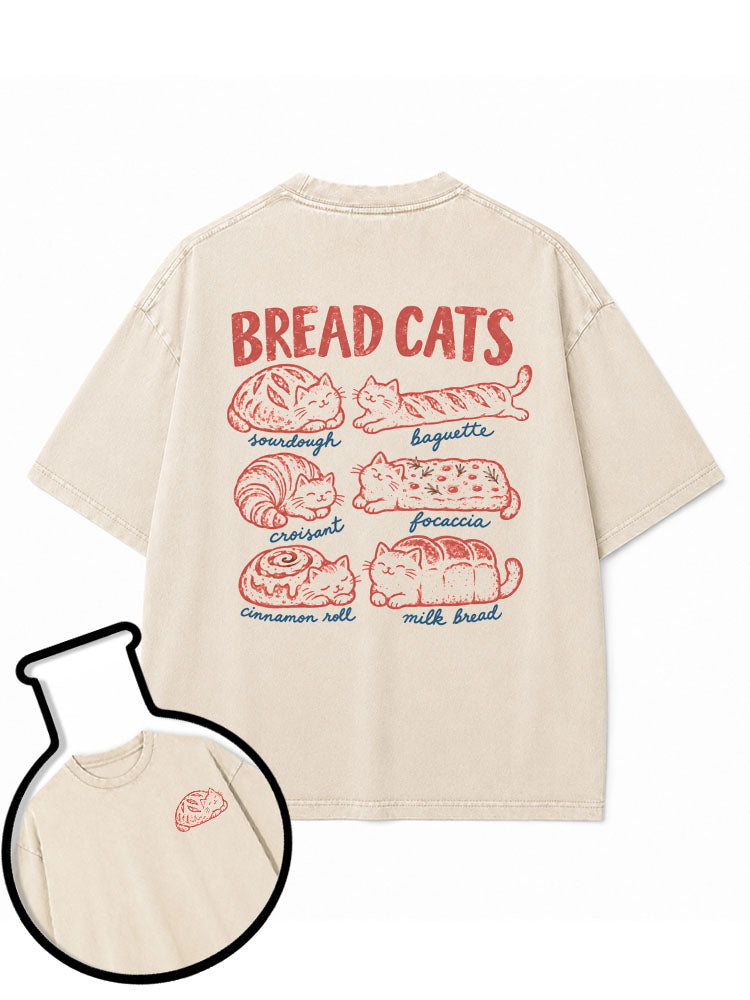 BREAD CATS Washed T-Shirt