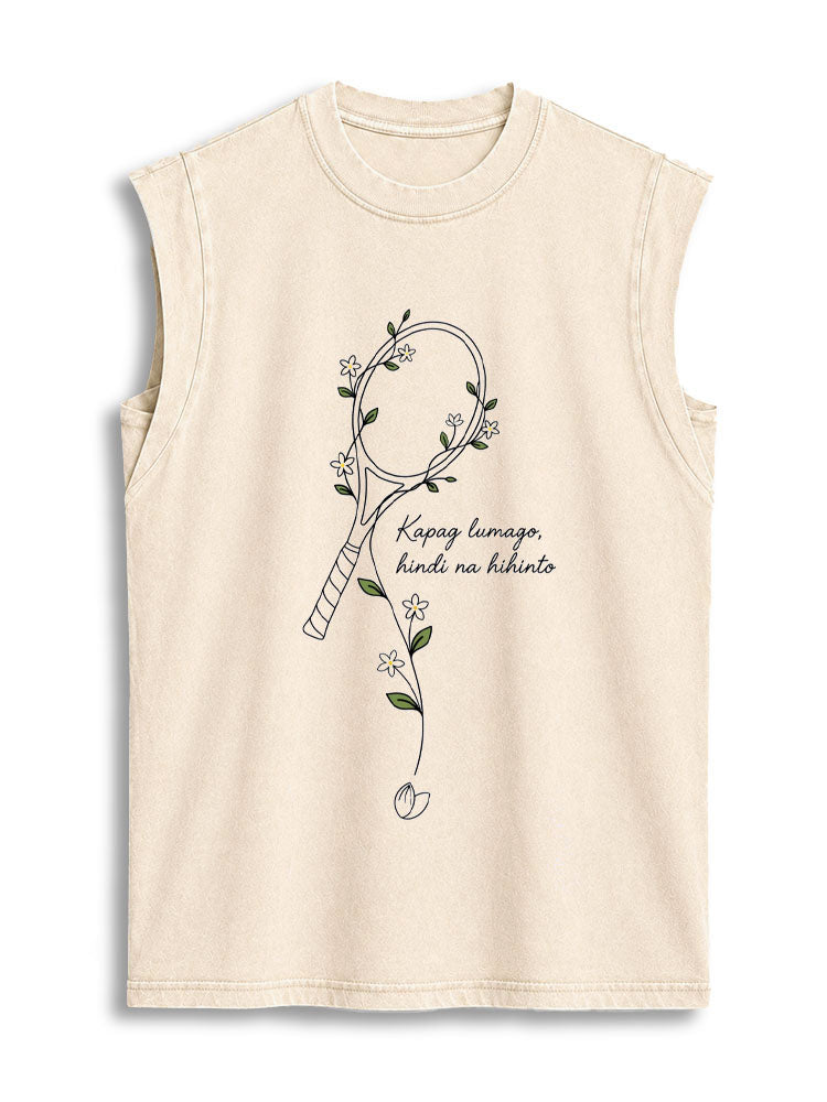 Kapag lumago hindi na hihinto Vintage Washed Cotton Tank Top