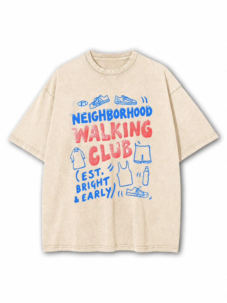 Neighborhood Walking Club Washed T-Shirt