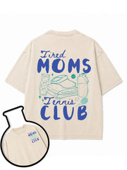 Tired MOMS Tennis CLUB Washed T-Shirt