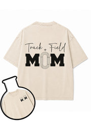 Track Field mom Washed T-Shirt
