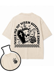 Wake Me Up When Summer Ends Washed T-Shirt