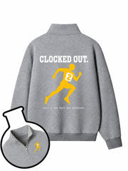Clocked Out Half-Zip Fleece Pullover