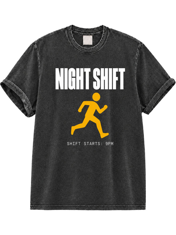Night Shift Washed T-Shirt