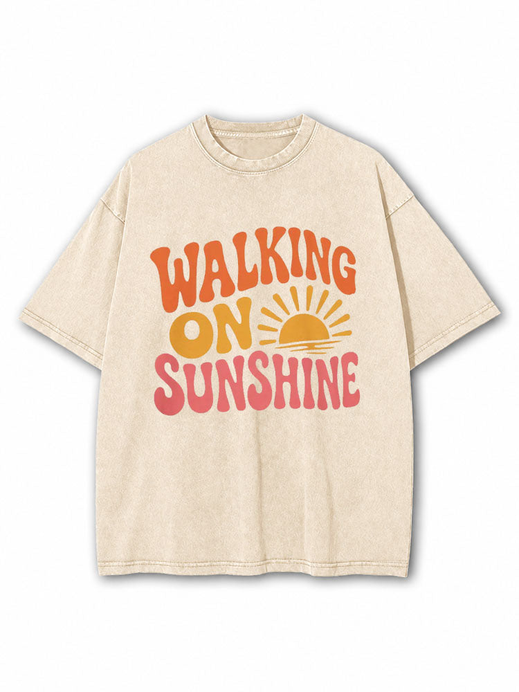 Walking On Sunshine Washed T-Shirt