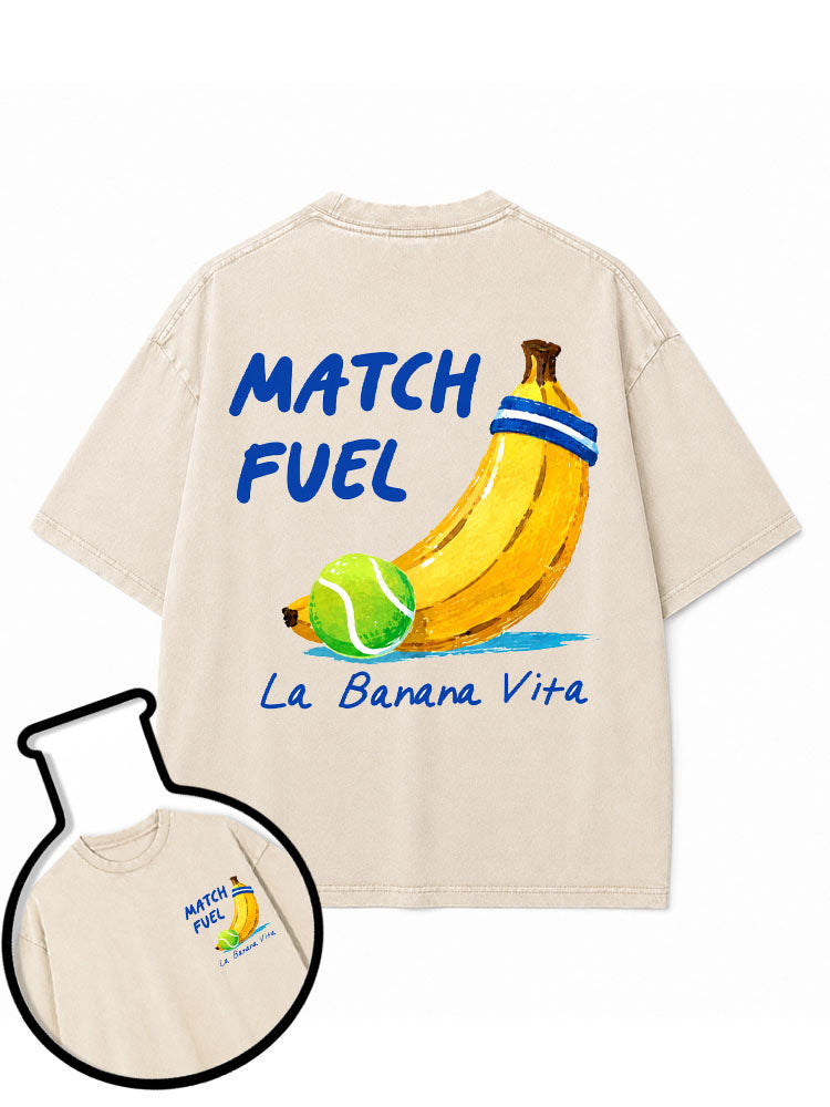 MATCH FUEL Washed T-Shirt