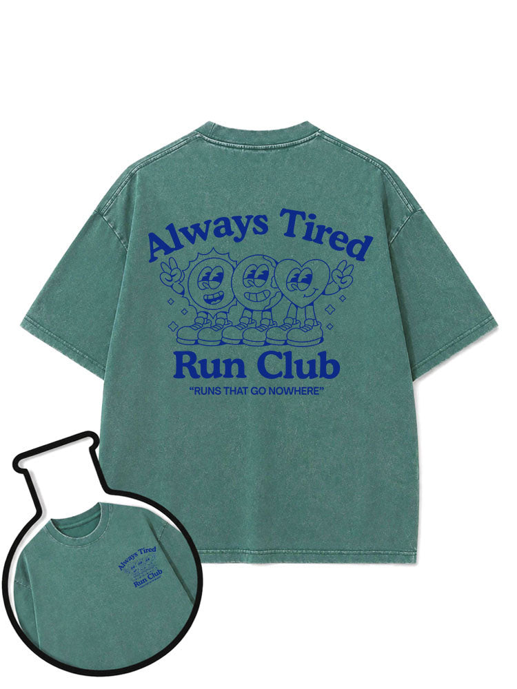Always Tired Run Club Washed T-Shirt