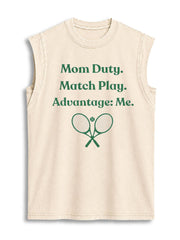 MOM DUTY MATCH PLAY ADVANTAGE ME Vintage Washed Cotton Tank Top