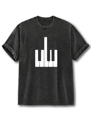 Funny Pianist Washed T-Shirt