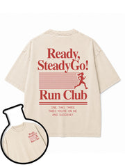 READY STEADY GO Washed T-Shirt
