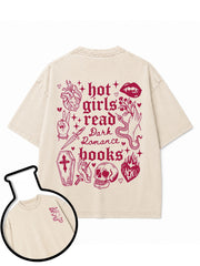 hot girls read Dark Romance books Washed T-Shirt