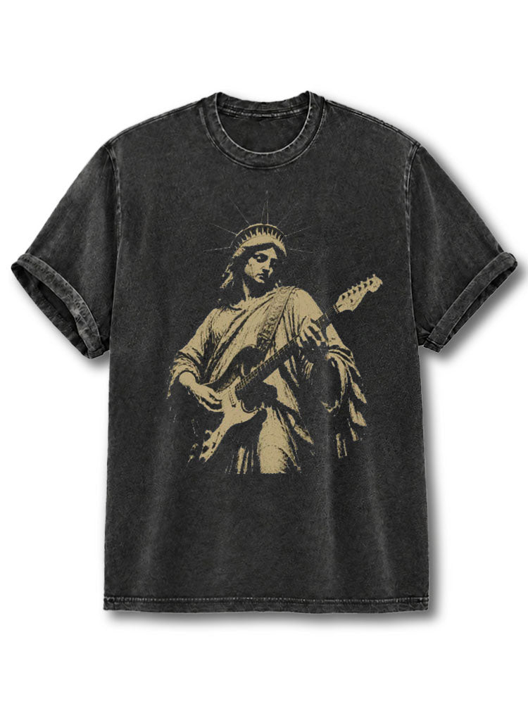 Statue Liberty Washed T-Shirt