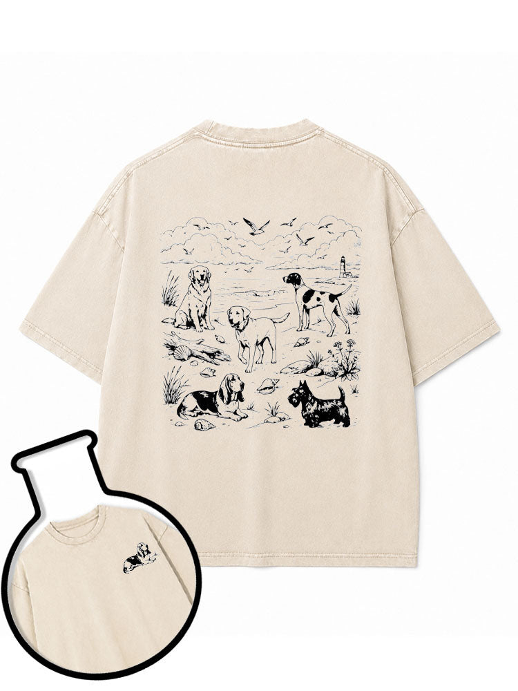 Dogs Washed T-Shirt
