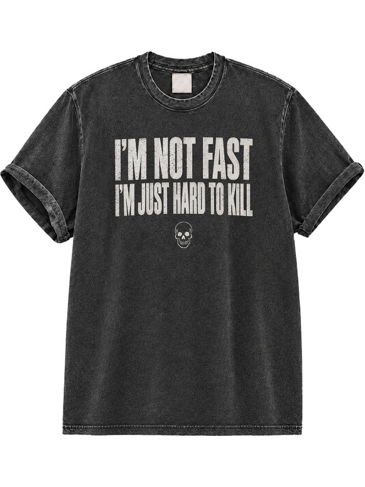 I Hate Running Washed T-Shirt