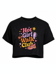 HOT GIRL WALK CLUB Crop Tops